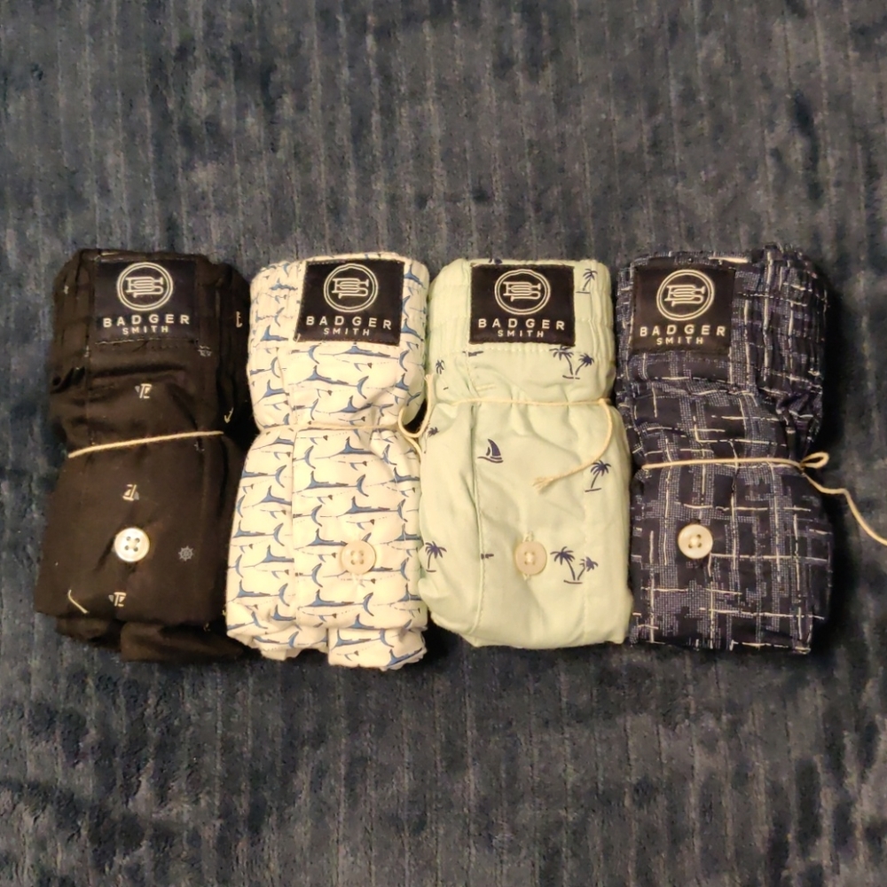 Mens Boxers (x4), Badger Smith - medium